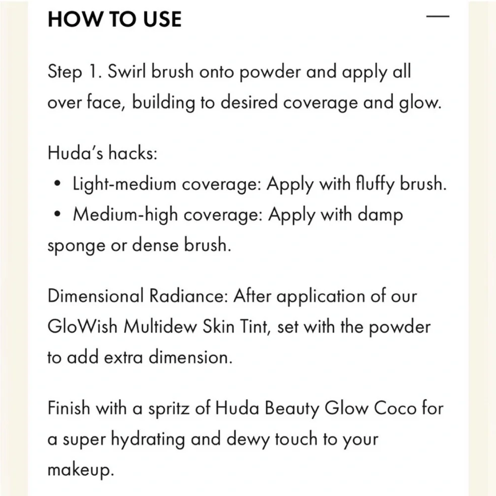 Huda TAN LIGHT 07 GloWish Luminous Pressed Powder | NEW | Full Size 10g Blurring